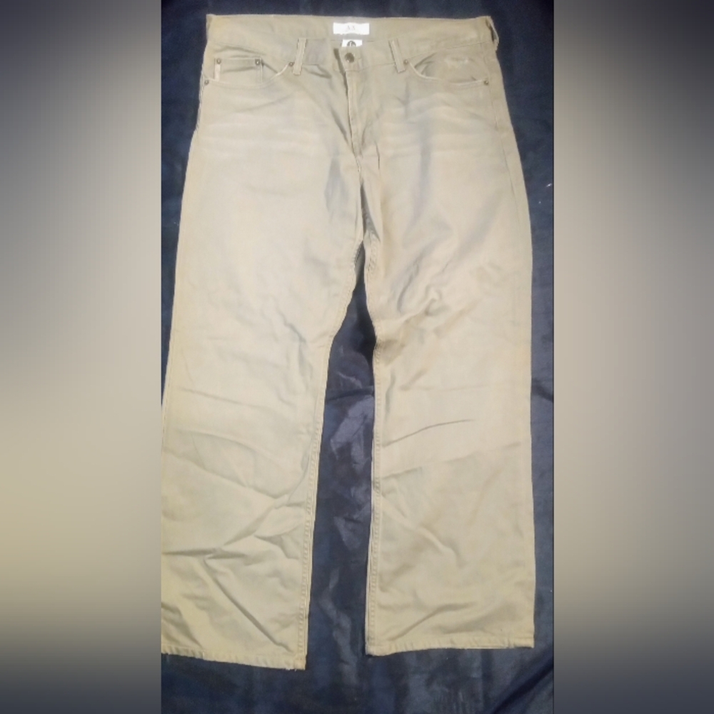 Light Grey Armani Exchange Straight-Leg Pants